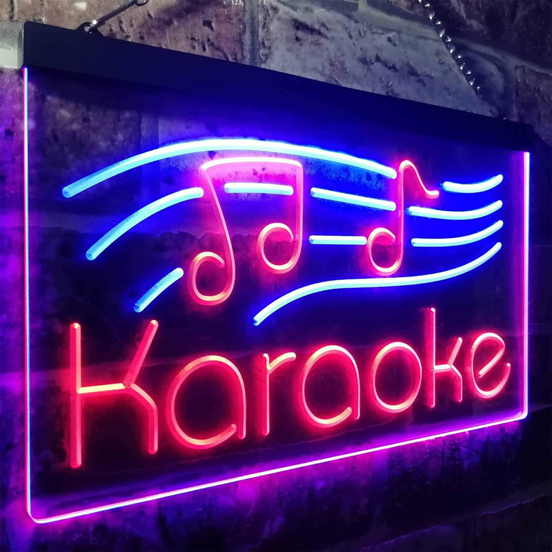 Karaoke Music Notes LED Light Sign - LED Gift Works
