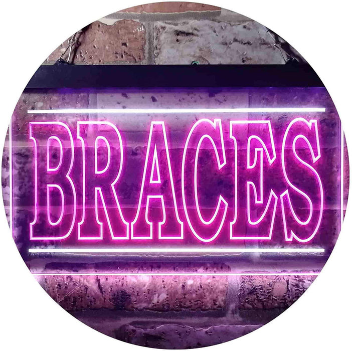 Orthodontist Braces LED Light Sign - Way Up Gifts