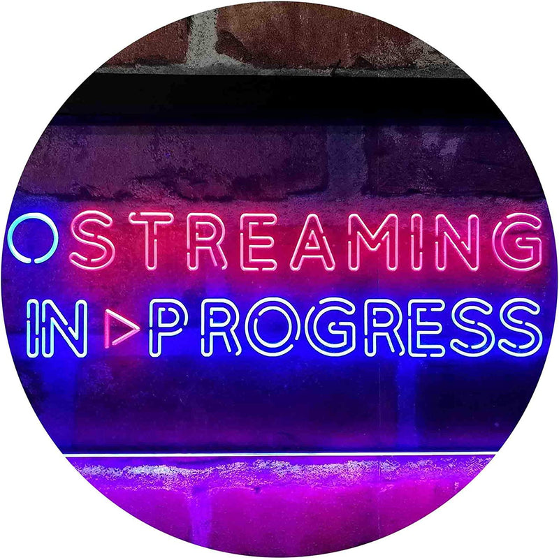 Streaming in Progress Display LED Light Sign - LED Gift Works