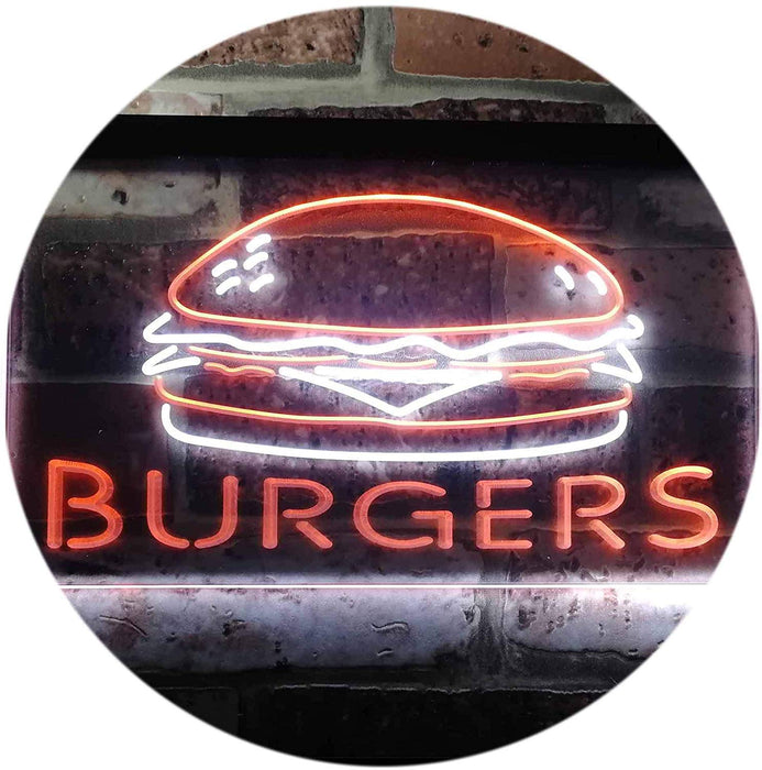 Hamburgers Burgers LED Light Sign - Way Up Gifts