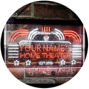 Personalized Home Theater LED Light Sign - LED Gift Works