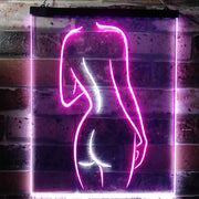 Lady Back Sexy Girls Man Cave LED Light Sign - LED Gift Works