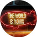 The World is Yours Blimp LED Light Sign - Way Up Gifts