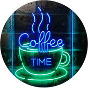 Coffee Time Cup Shop Cafe LED Light Sign - LED Gift Works