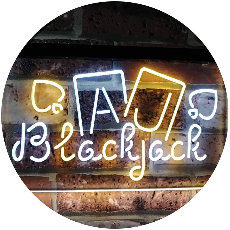 Poker Blackjack LED Light Sign - LED Gift Works