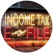 Income Tax E-File LED Light Sign - LED Gift Works