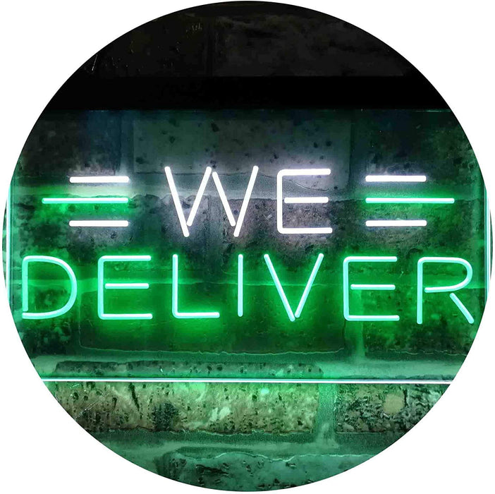 Restaurant Food Delivery We Deliver LED Light Sign - Way Up Gifts