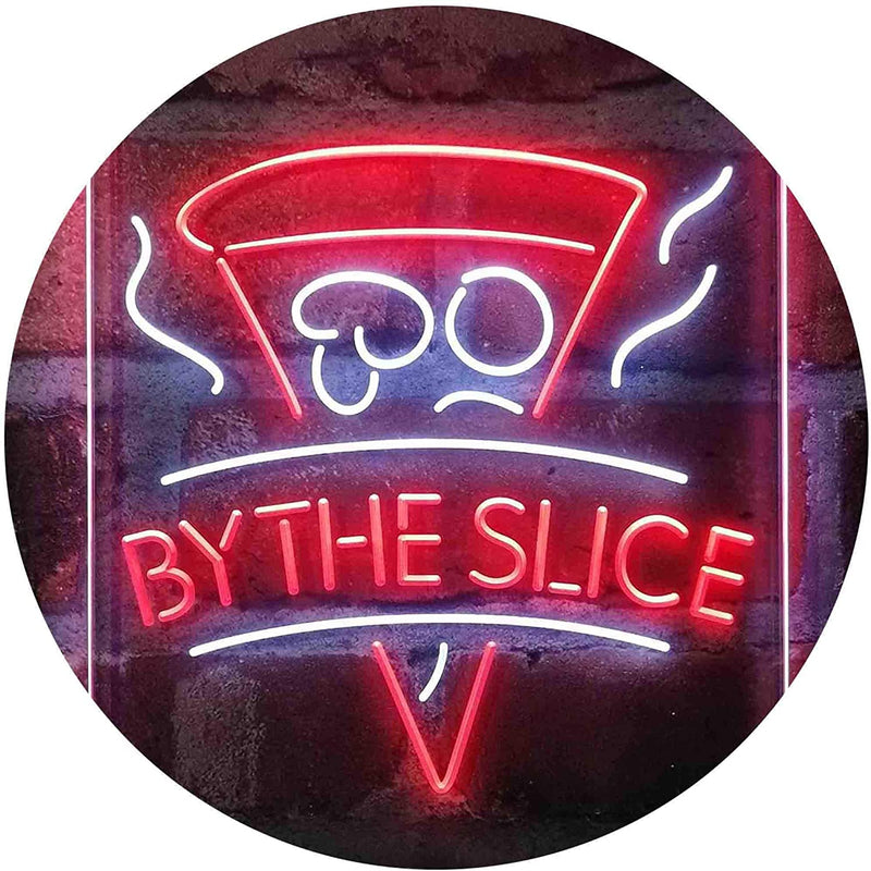 Pizza by The Slice LED Light Sign - LED Gift Works