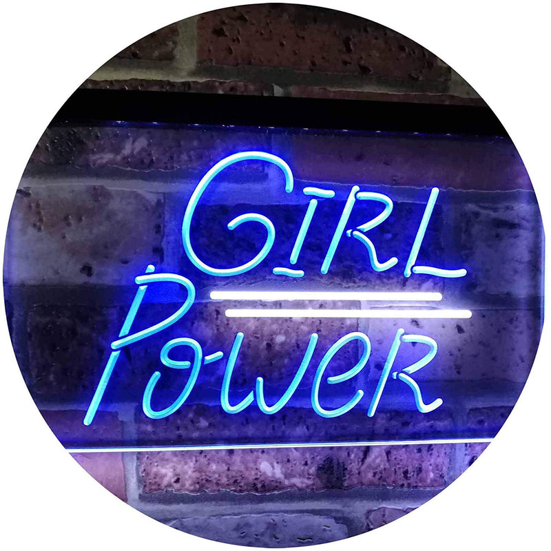Girl Power LED Light Sign - LED Gift Works