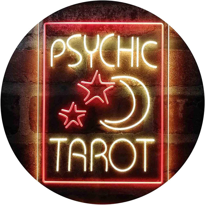 Psychic Tarot Reader Moon Stars LED Light Sign - Way Up Gifts