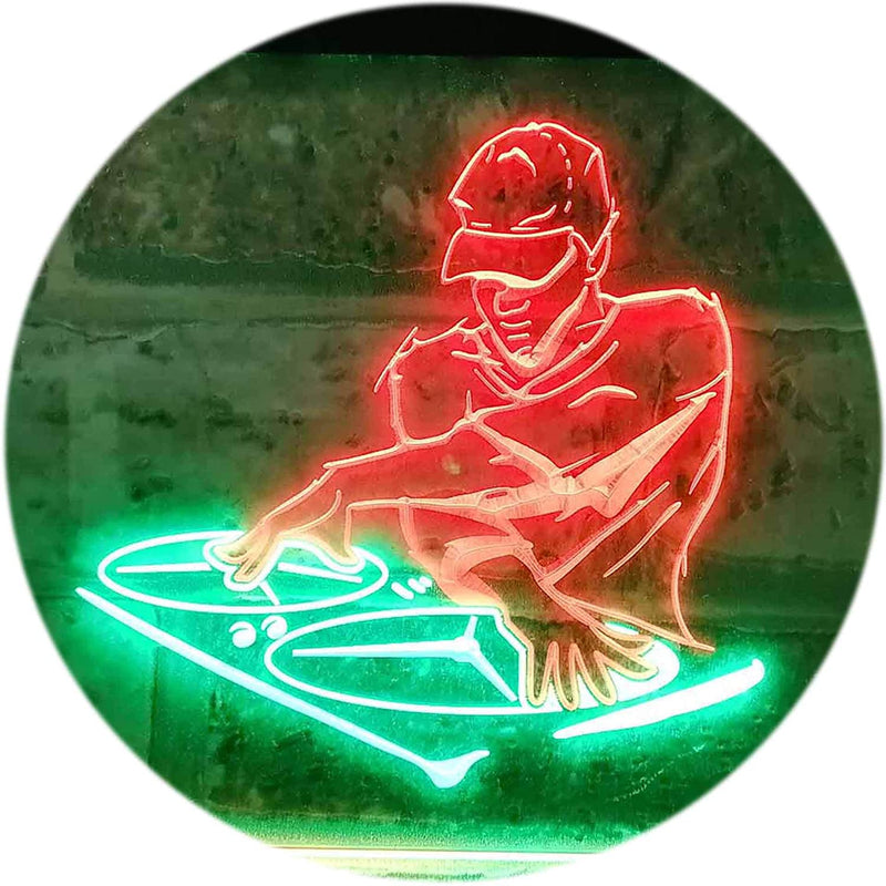 DJ Disc Jockey Disco Music Bar Beer LED Light Sign - LED Gift Works