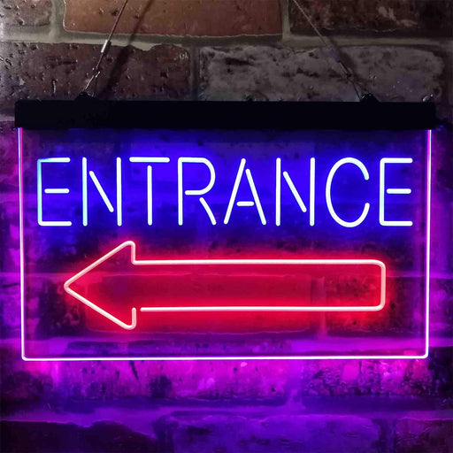 Entrance Left Arrow LED Light Sign - Way Up Gifts