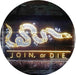 Join Or Die Flag Snake Military Army LED Light Sign - Way Up Gifts