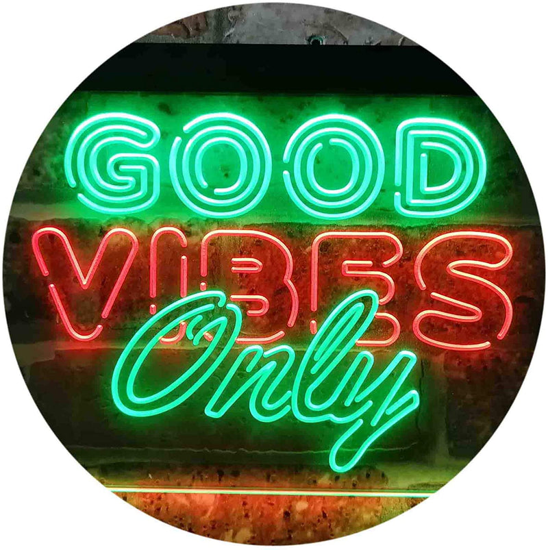 Good Vibes Only Party Room LED Light Sign - LED Gift Works