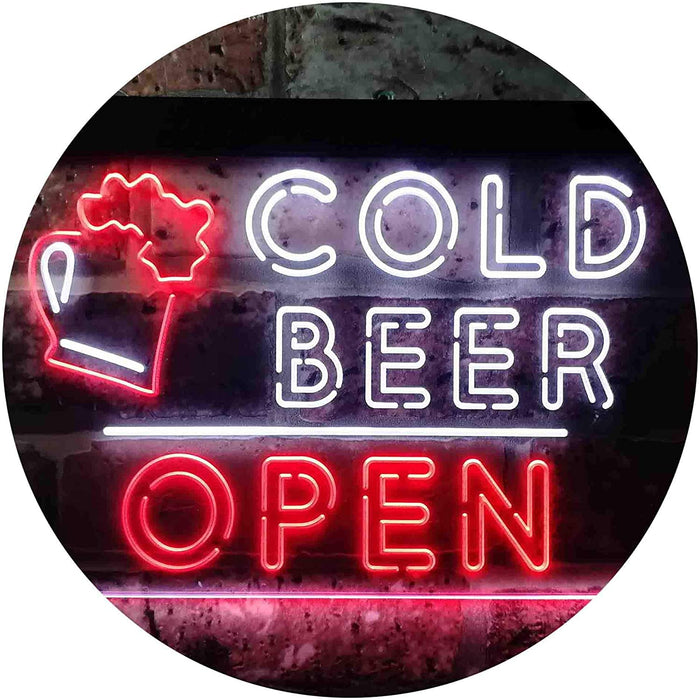 Bar Cold Beer Open LED Light Sign - Way Up Gifts