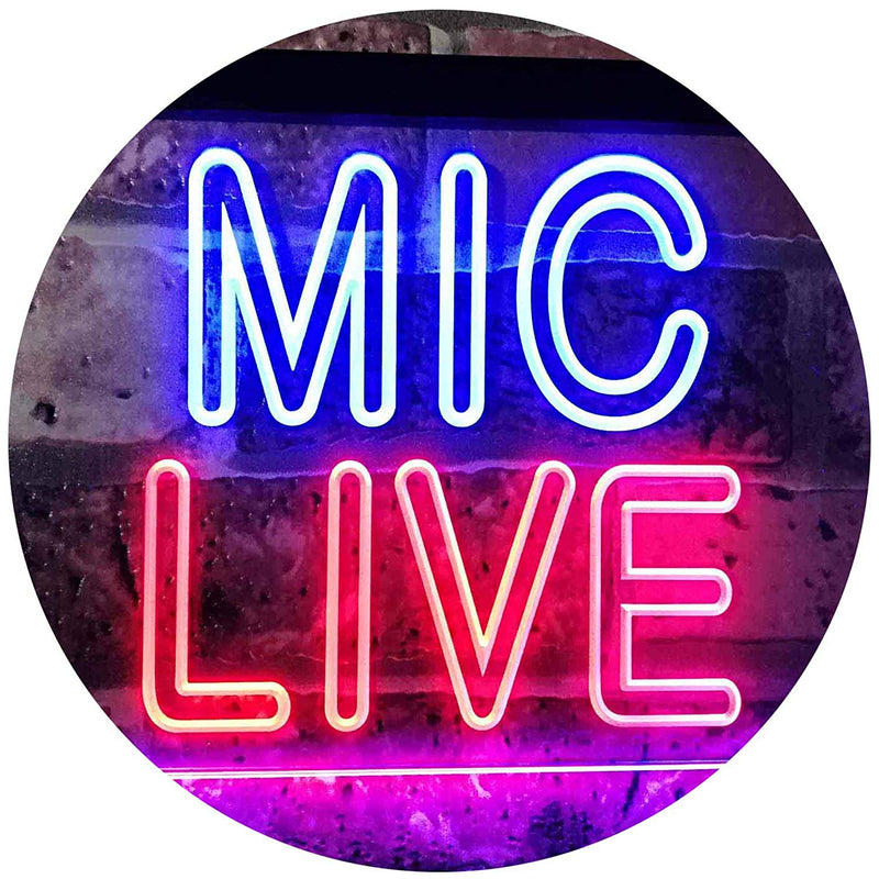 On Air Mic Live LED Light Sign - LED Gift Works