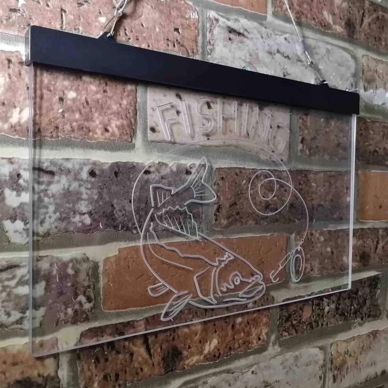 Fishing Camp Cabin LED Light Sign - LED Gift Works