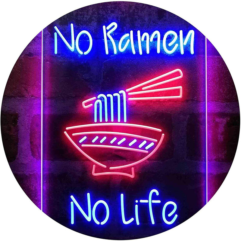 No Ramen No Life Shop LED Light Sign - LED Gift Works