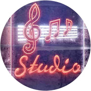 Music Notes Studio LED Light Sign - LED Gift Works