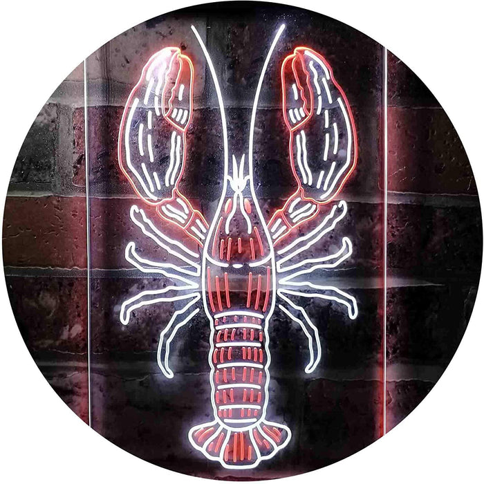 Lobster Seafood Restaurant LED Light Sign - Way Up Gifts