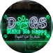 Humor Dogs Make Me Happy LED Light Sign - Way Up Gifts
