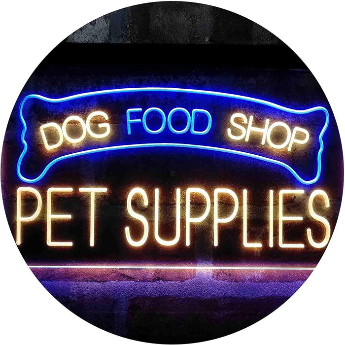 Dog Food Shop Pet Supplies LED Light Sign - Way Up Gifts