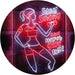 Motivational Quote Women Gym Stay Strong Never Give Up Fitness LED Light Sign - Way Up Gifts