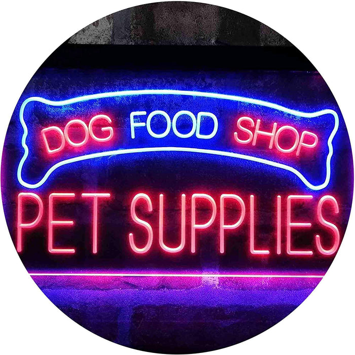 Dog Food Shop Pet Supplies LED Light Sign - Way Up Gifts