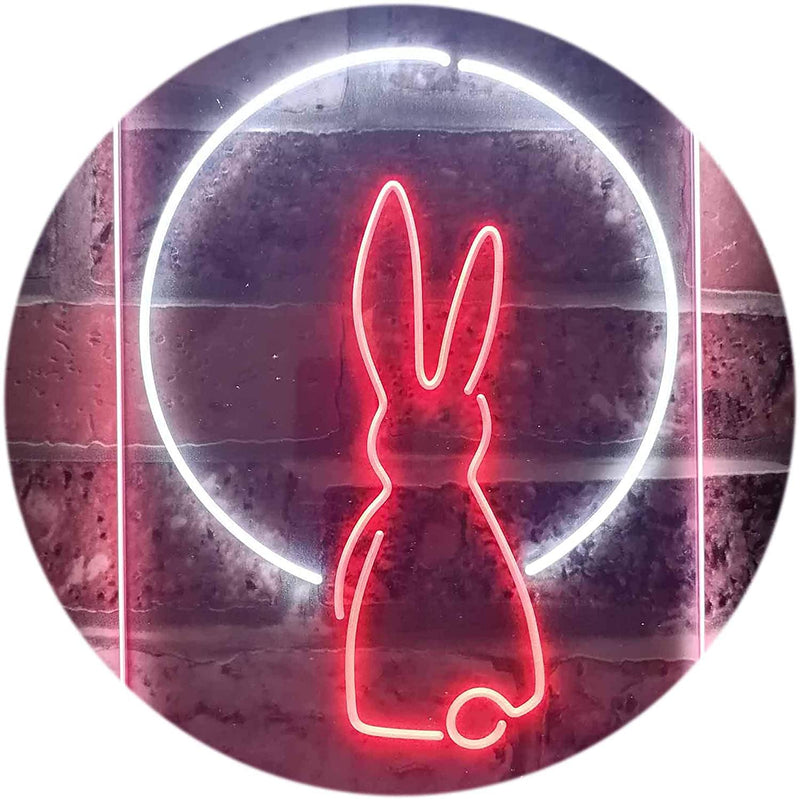 Rabbit Moon Window Display LED Light Sign - LED Gift Works