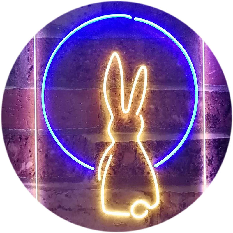 Rabbit Moon Window Display LED Light Sign - LED Gift Works