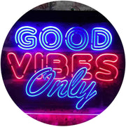 Good Vibes Only Party Room LED Light Sign - LED Gift Works