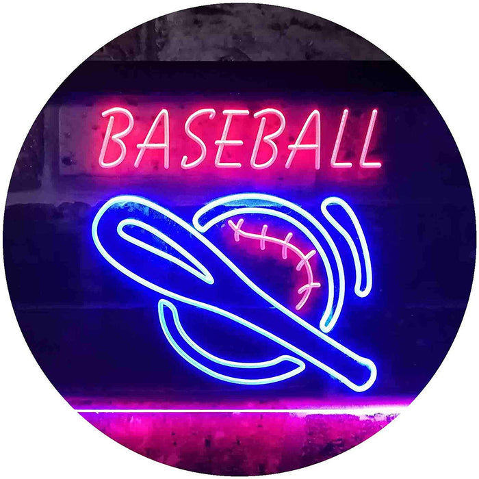 Baseball Man Cave Sports Wall Decor LED Light Sign - Way Up Gifts