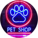 Paw Print Pet Shop LED Light Sign - Way Up Gifts
