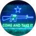 Come and Take It Gun Star Military Army LED Light Sign - Way Up Gifts