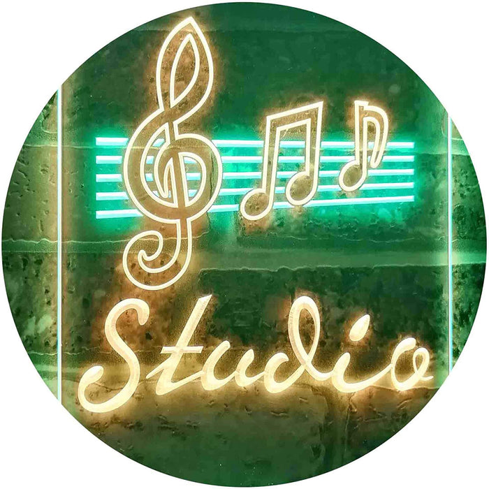Music Notes Studio LED Light Sign - Way Up Gifts