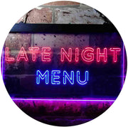 Late Night Menu LED Light Sign - LED Gift Works