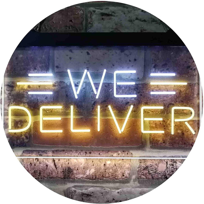 Restaurant Food Delivery We Deliver LED Light Sign - Way Up Gifts