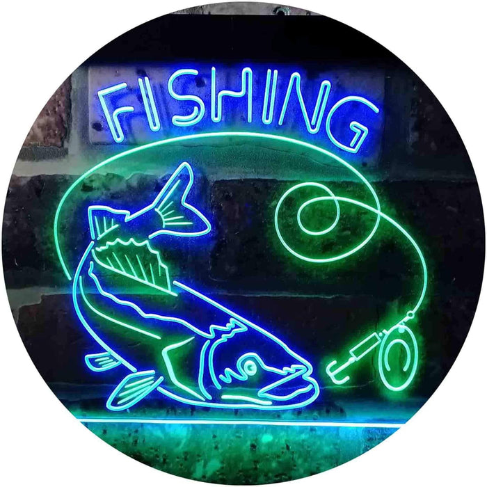 Fishing Camp Cabin LED Light Sign - Way Up Gifts