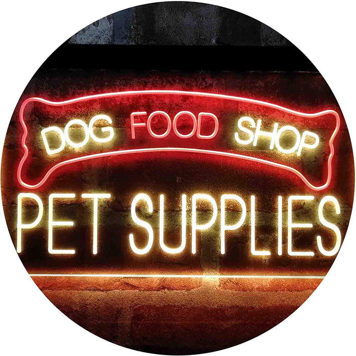 Dog Food Shop Pet Supplies LED Light Sign - Way Up Gifts