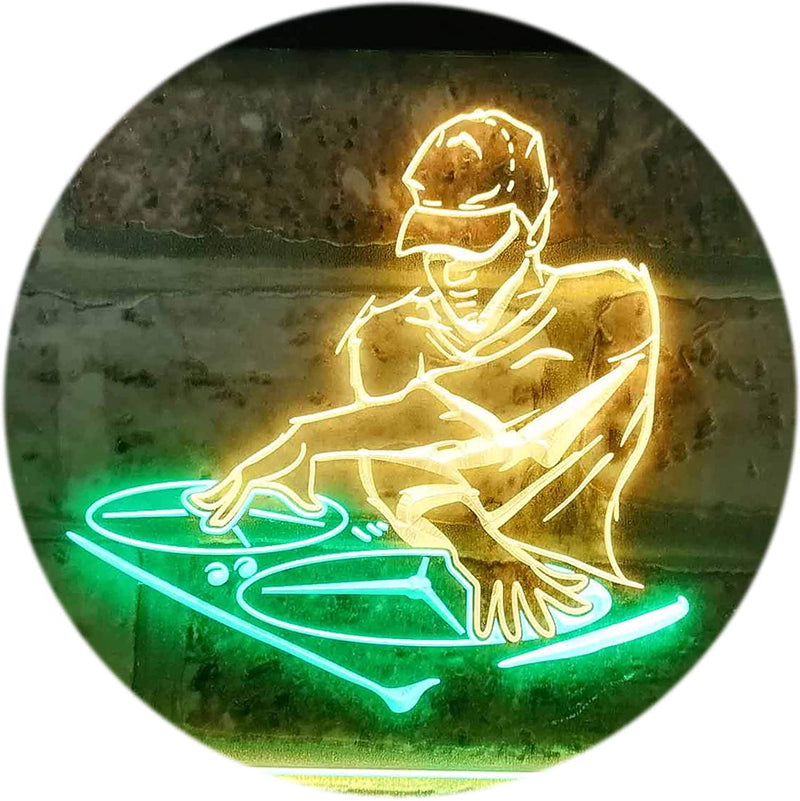 DJ Disc Jockey Disco Music Bar Beer LED Light Sign - LED Gift Works