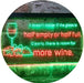 Funny Alcohol Quote Drinking Half Empty Full Wine Bar LED Light Sign - Way Up Gifts