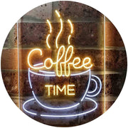 Coffee Time Cup Shop Cafe LED Light Sign - LED Gift Works