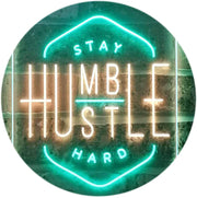 Stay Humble Hustle Hard LED Light Sign - LED Gift Works