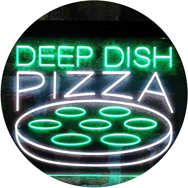 Deep Dish Pizza LED Light Sign - LED Gift Works