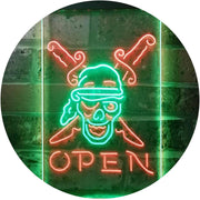 Beach Shop Pirate Open LED Light Sign - LED Gift Works