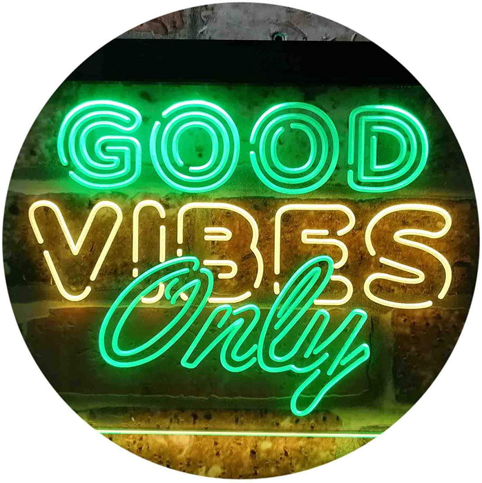Good Vibes Only Party Room LED Light Sign - Way Up Gifts