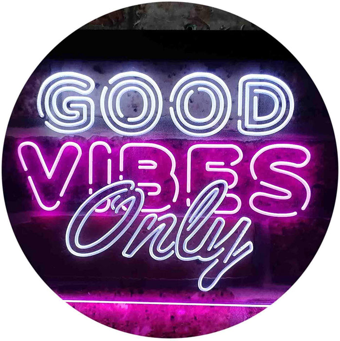 Good Vibes Only Party Room LED Light Sign - Way Up Gifts