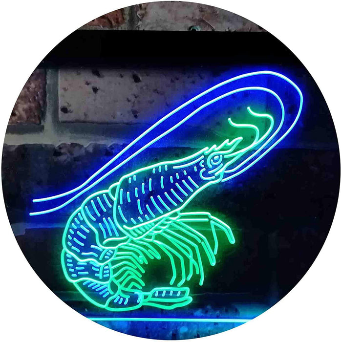 Shrimp Seafood Ocean Display LED Light Sign - Way Up Gifts