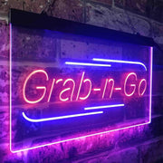 Grab n Go Food Take Away LED Light Sign - LED Gift Works
