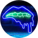Biting Lip Bite Bleeding Art LED Light Sign - Way Up Gifts